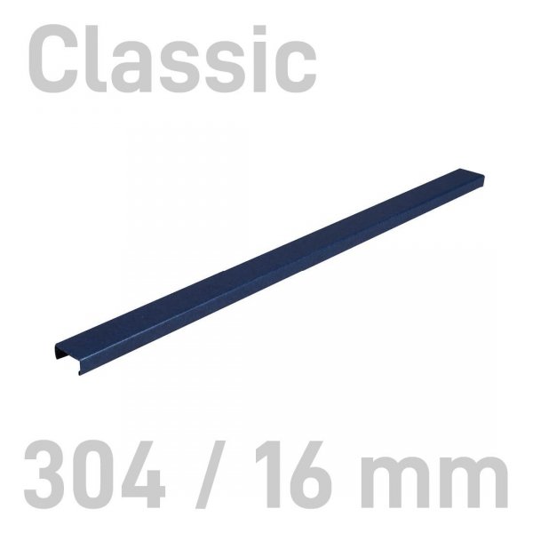 Grzbiety kanałowe MetalBind- O.CHANNEL Classic Niebieski - 304/16 mm- 10 sztuk