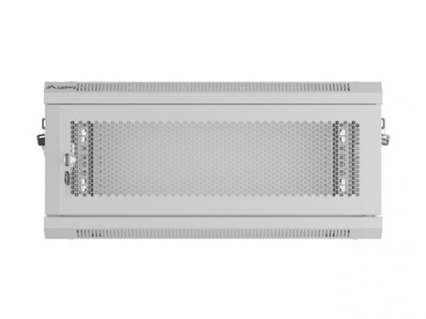 Lanberg Szafa instalacyjna rack wisząca 19 cali 4U 600x450 drzwi perforowane (flat pack) szara