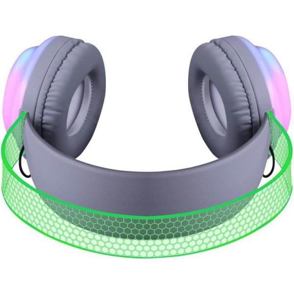 Defender Słuchawki bezprzewodowe nauszne FREEMOTION B651 podświetlane