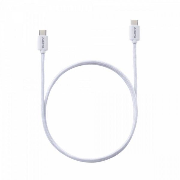 Adata Kabel USB-C do USB-C 2.0/100W 100cm biały