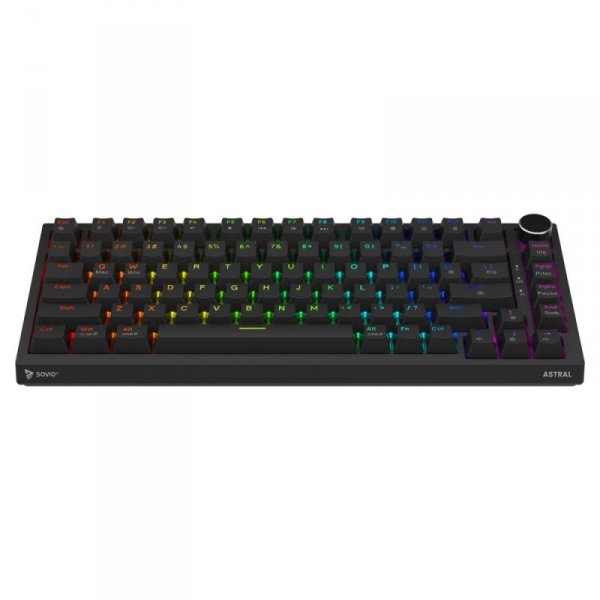 Savio Klawiatura magnetyczna ASTRAL Black OUTEMU White Jade Magnetic RGB