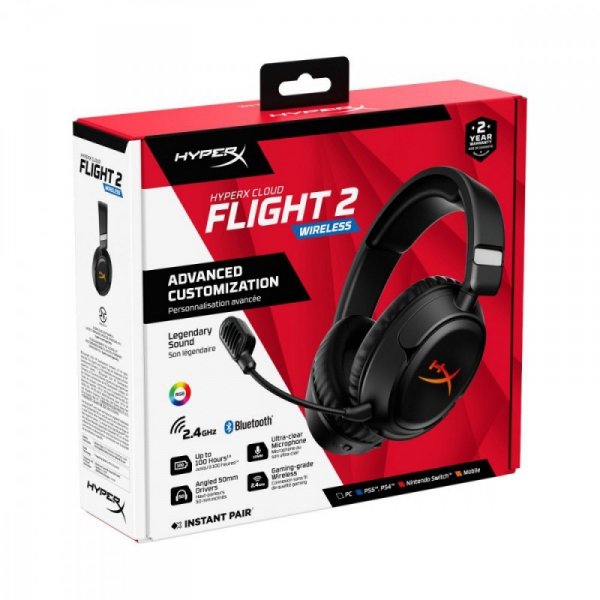 HyperX Zestaw słuchawkowy bezprzewodowy Cloud Flight 2  B5VC4AA