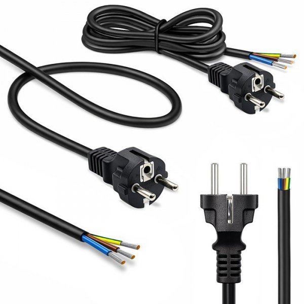Qoltec Kabel zasilający SCHUKO CEE 7/7 (E/F) | miedź Cu | odizolowany lutowany | 3x0.75mm2 | 3m