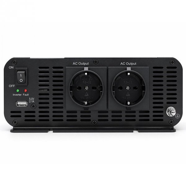Qoltec Przetwornica napięcia MS Wave | 12V na 230V | 2500/5000W