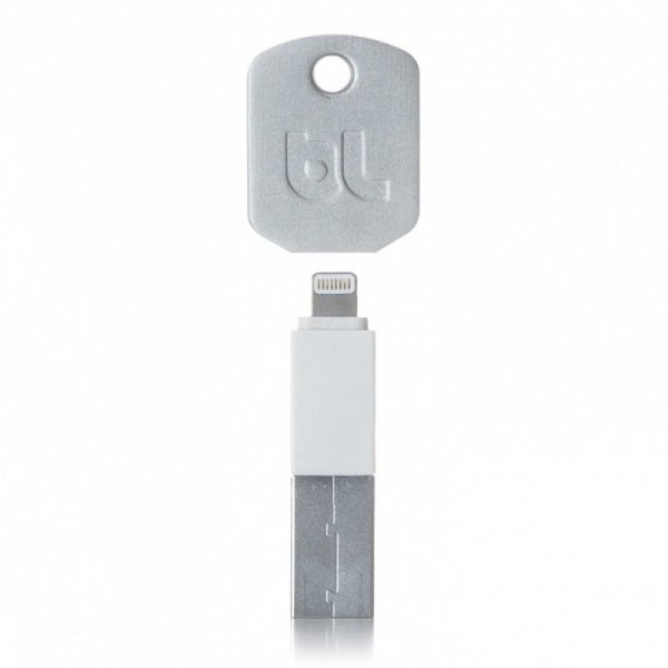 BlueLounge KII klucz ładowarka USB Lightning biała