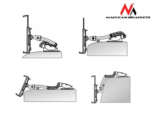 Maclean Uniwersalny uchwyt do tabletu nawigacji ABS MC-627  od 5&quot; do 11&quot; Super Strong