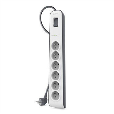 Belkin Listwa antyprzepięciowa 6 gniazd 650J 2m szary