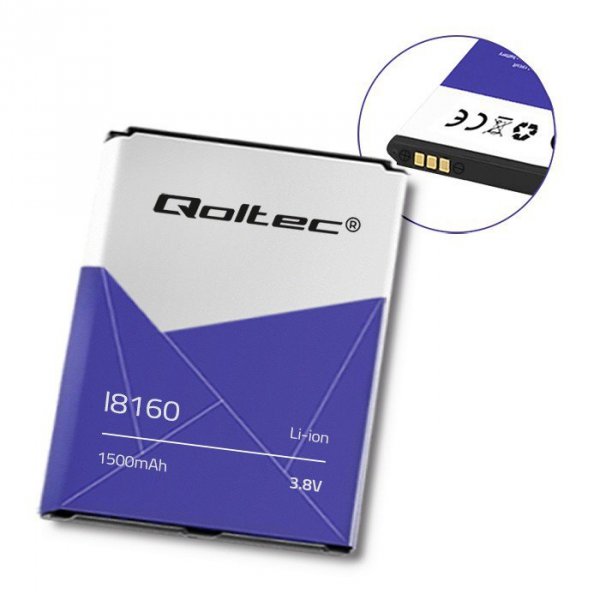 Qoltec Bateria do smartfona Samsung S3 mini i8190, Ace 2 i8160, 1500mAh