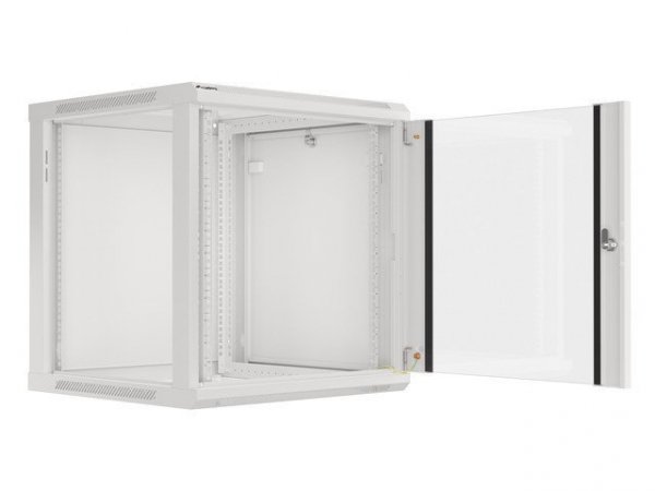 Lanberg Szafa instalacyjna wisząca 19 cali 12U 600X600mm szara (drzwi szklane)