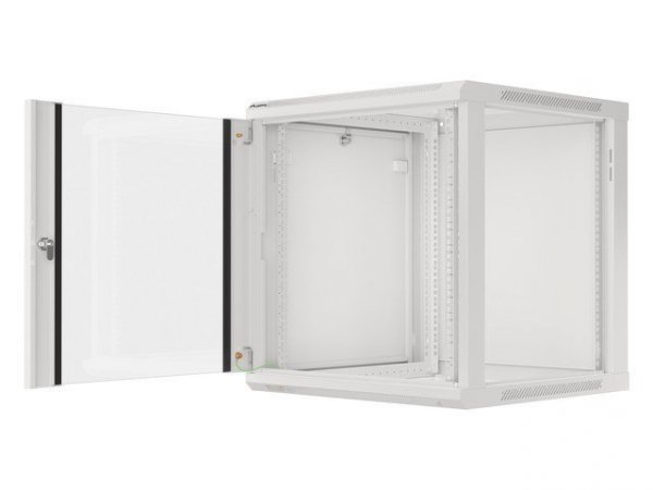 Lanberg Szafa instalacyjna wisząca 19 cali 12U 600X600mm szara (drzwi szklane)