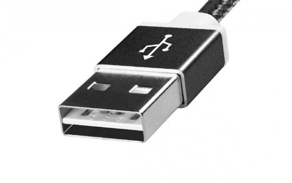Adata Kabel USB-microUSB 1m Czarny alu-knit
