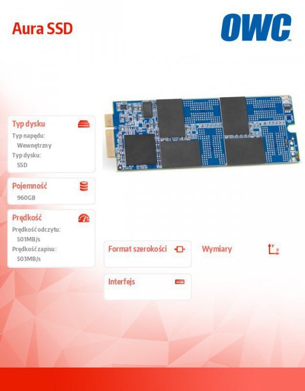 OWC Aura SSD 960GB iMac 2012