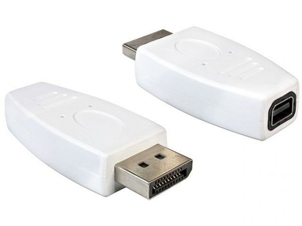 Delock Adapter Displayport(M)-&gt;Displayport Mini(F) White