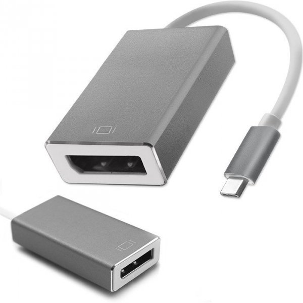 Qoltec Adapter USB 3.1 Typ C męski | DisplayPort żeński