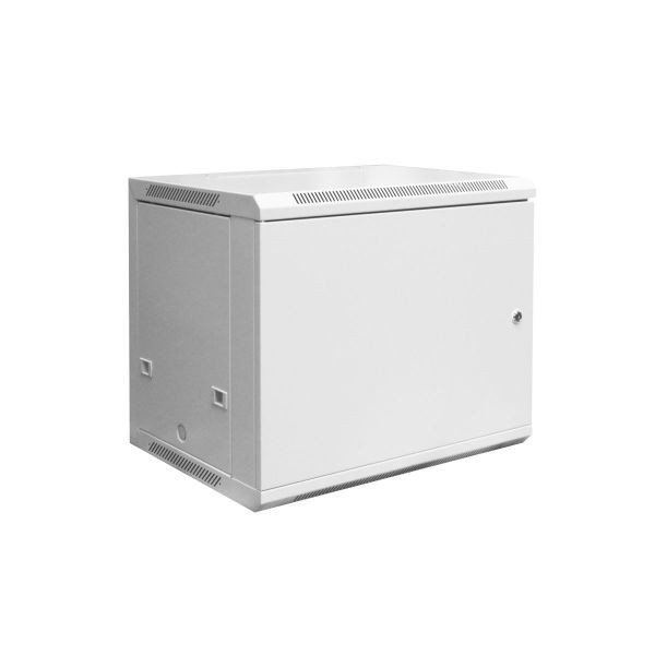 Digitus Szafa wisząca jednosekcyjna 19 9U 501/600/450mm, drzwi metalowe, szara (RAL 7035), zmontowana