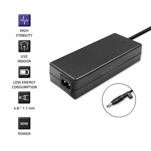 Qoltec Zasilacz do HP 90W 18.5V 4.9A 4.8+4.2*1.7