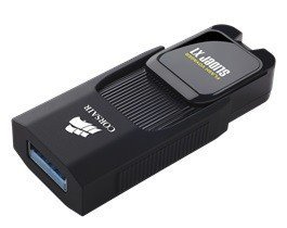 Corsair VOYAGER Slider X1 64GB USB3.0 Read 130MBs, Capless Design,      Plug and Play