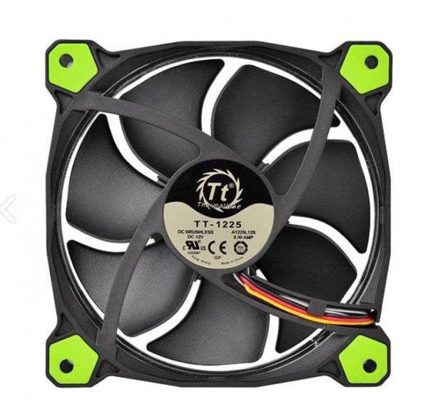 Thermaltake Wentylator Riing 14 LED (140mm, LNC, 1400 RPM) Retail/Box Zielony