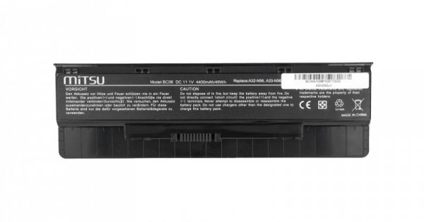 Mitsu Bateria do Asus N46, N56, N76 4400 mAh (49 Wh) 10.8 - 11.1 Volt