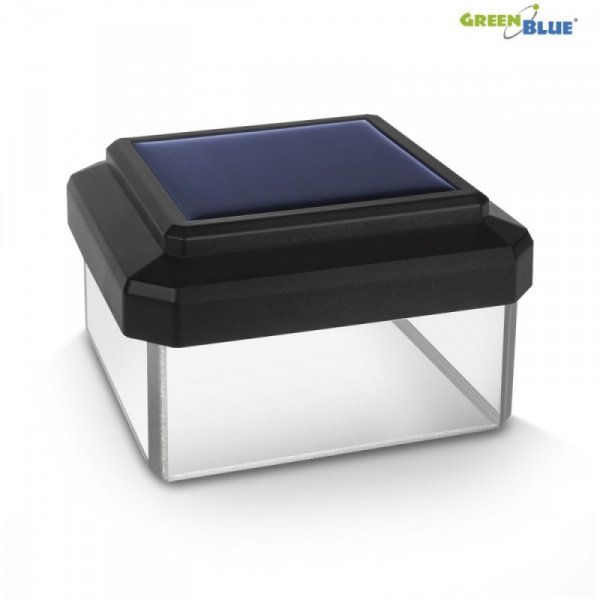 GreenBlue Lampa solarna na słupek LED 60x60 GB126 Daszek kopertowy