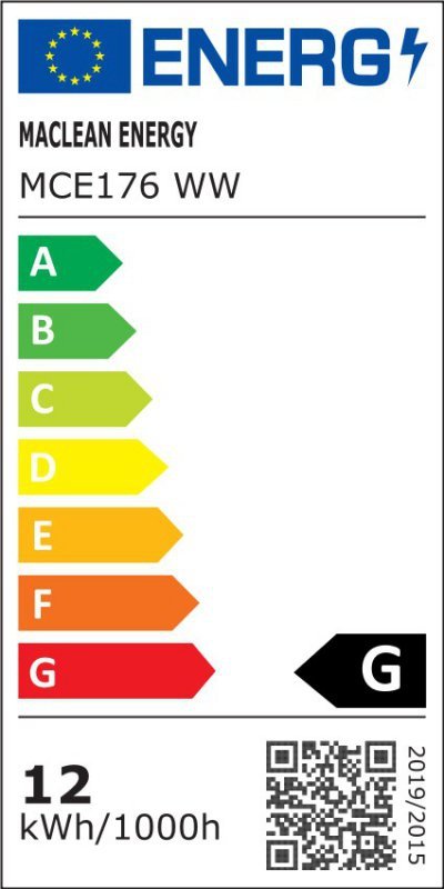 Maclean Żarówka LED E27 12W 230V Energy MCE176 WW ciepły biały mikrofalowy czujnik ruchu i zmierzchu