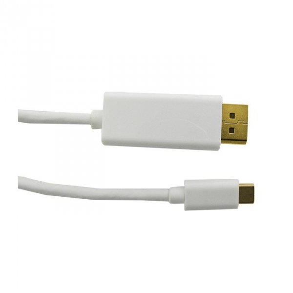 Qoltec Kabel DisplayPort Alternate mode | USB 3.1 typC męski / DisplayPort męski | 4Kx2K | 1m