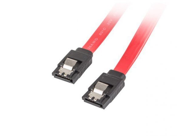 Lanberg Kabel SATA DATA III 1M Metalowe zatrzaski
