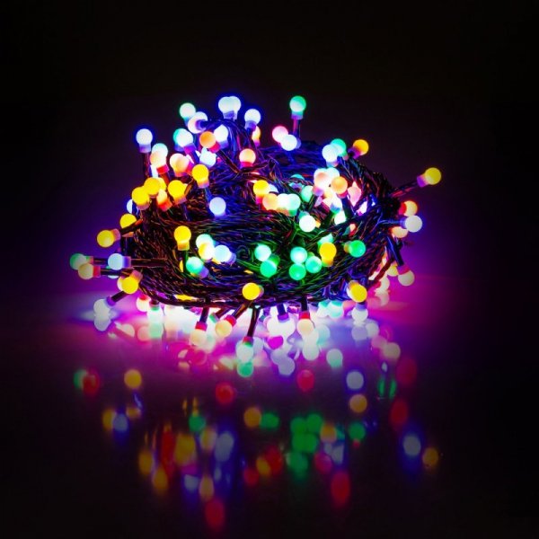 Retlux Łańcuch lampek świątecznych LED RXL 121, 100szt. kolorowe