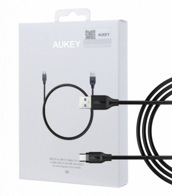 AUKEY CB-CD4 kabel Quick Charge USB C-USB 3.0 | 1m | 5 Gbps | 3A | 60W PD | 20V