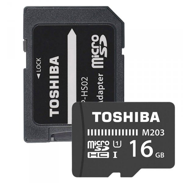 Toshiba microSD 16GB M203 UHS-I U1 adapter