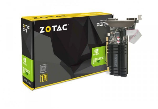 ZOTAC GT 710 Zone 1GB DDR3 64BIT DVI/HDMI/VGA