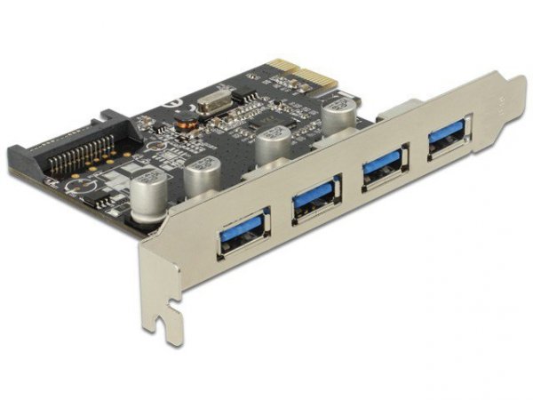 Delock Karta PCI Express -&gt; USB 3.0 4-Port
