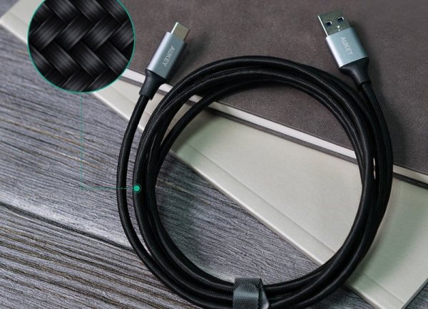 AUKEY Zestaw 5 szt. szybkich nylonowych kabli Quick Charge USB C-USB 3.0 CB-CMD2