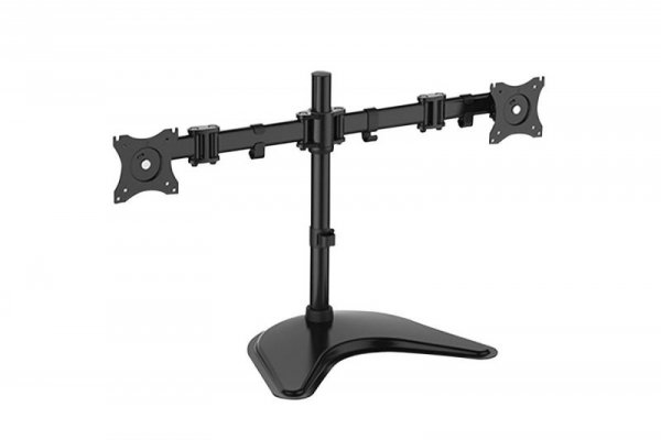 Digitus Stojak biurkowy podwójny, 2xLCD, max. 27&quot;, max. obciążenie 8kg, uchylno-obrotowy 360° (PIVOT)