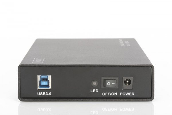 Digitus Obudowa zewnętrzna USB 3.0 na dysk SSD/HDD 3.5&quot; SATA III Z zasilaczem Aluminiowa
