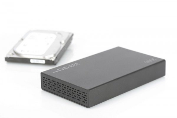 Digitus Obudowa zewnętrzna USB 3.0 na dysk SSD/HDD 3.5&quot; SATA III Z zasilaczem Aluminiowa