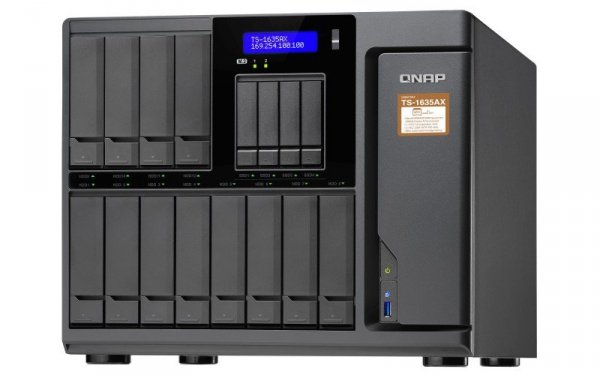 QNAP Serwer NAS TS-1635AX-8G 16x0HDD 8GB RAM/4x1,6GHz/2xSFP+