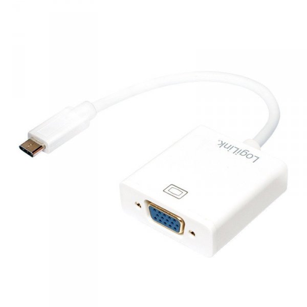 LogiLink Adapter USB-C 3.1 do VGA 1080p,Mac OSX, Chrome OS
