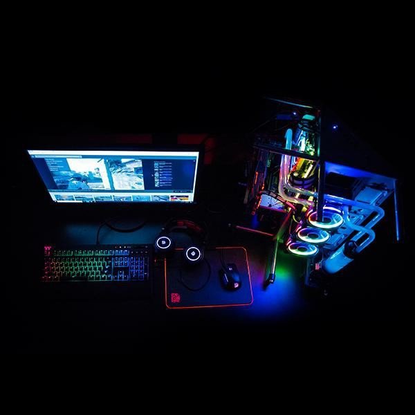 Thermaltake Klawiatura Tt eSPORTs - Premium X1 RGB Cherry MX Silver Speed