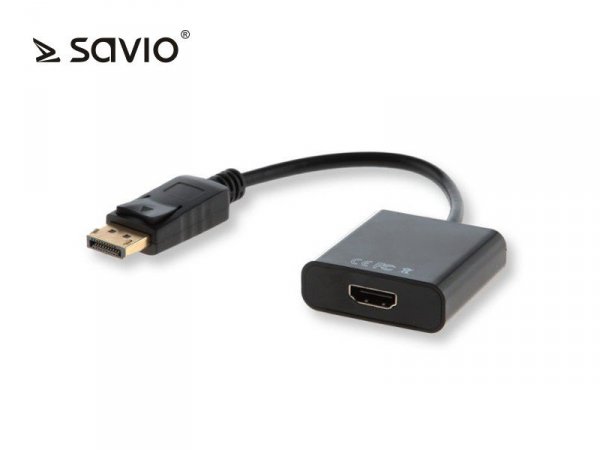 Elmak Adapter DisplayPort (M) - HDMI (F) SAVIO CL-55/B
