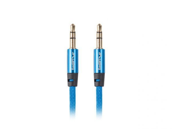 Lanberg Kabel Premium Minijack - Minijack M/M 3.5mm 1m niebieski