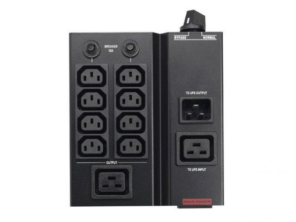 PowerWalker Maintenance Bypass Switch dla UPS IEC do 1-3kVA 8x IEC C13, 1x IEC C19