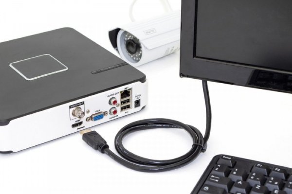 Digitus Kabel połączeniowy HDMI HighSpeed z Ethernetem 4K 60Hz UHD Typ HDMI A/HDMI A M/M 2m Czarny