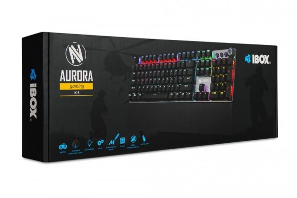 iBOX Klawiatura Aurora K-3 Gaming mechaniczna