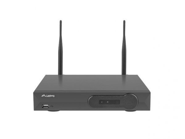 LANBERG Zestaw do monitoringu rejestrator NVR 4 kanałowy WiFi + 4 kamery IP WiFi 1,3Mpx z akcesoriami