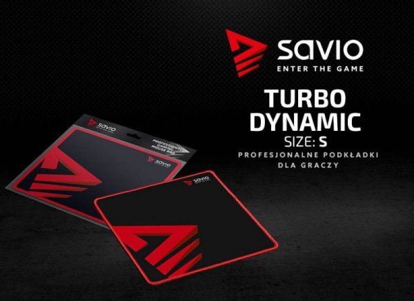 Elmak Podkładka pod mysz gaming SAVIO Turbo Dynamic S 250x250x2mm, obszyta