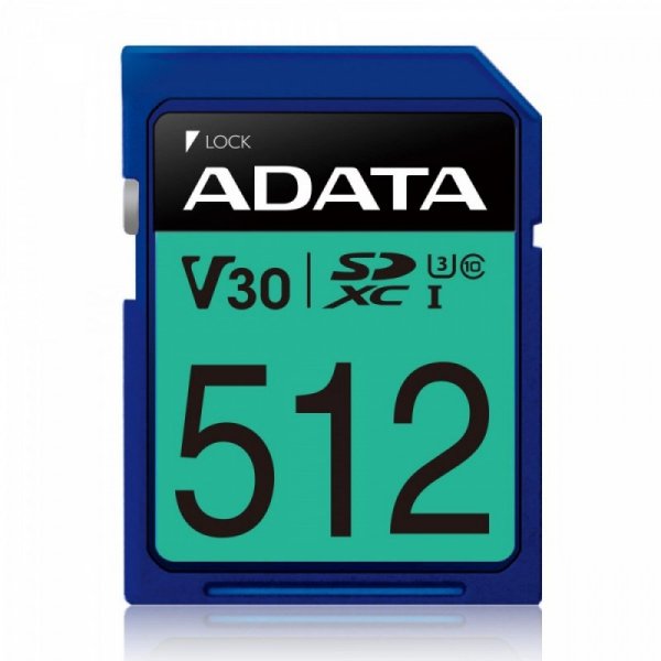 Adata Karta pamięci SDXC PremierPro 512GB UHS-I U3 V30 100/80 MB/s