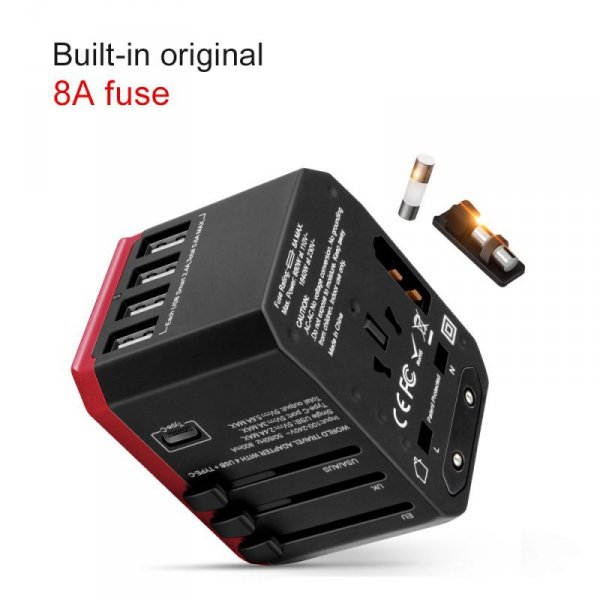 Maclean Adapter podróżny USB z zasilaczem MCE238