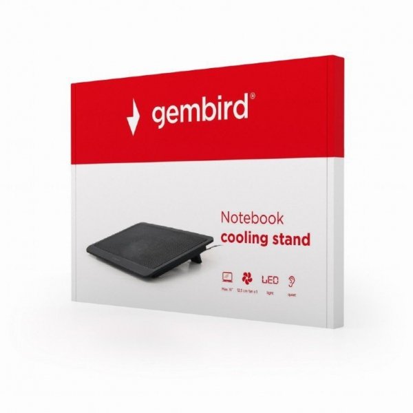 Gembird Podstawka pod laptop 15 + wentylator