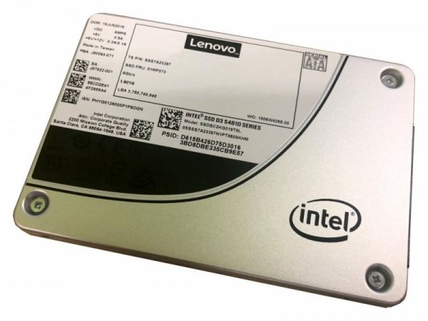 Lenovo Dysk ThinkSystem Intel S4610 Mainstream SATA 6Gb SSDs 2,5&quot; 240GB 4XB7A13633